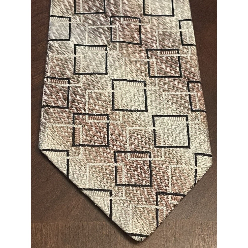 Piattelli Platinum 100% Silk Men’s Neck Tie Made In Usa